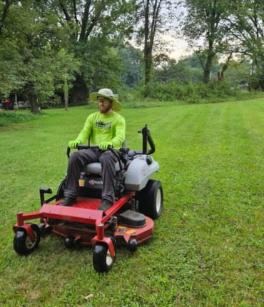 Cookeville Lawn Care Crew On Riding Mower Cookeville Lawn Care-Crew On Riding Mower